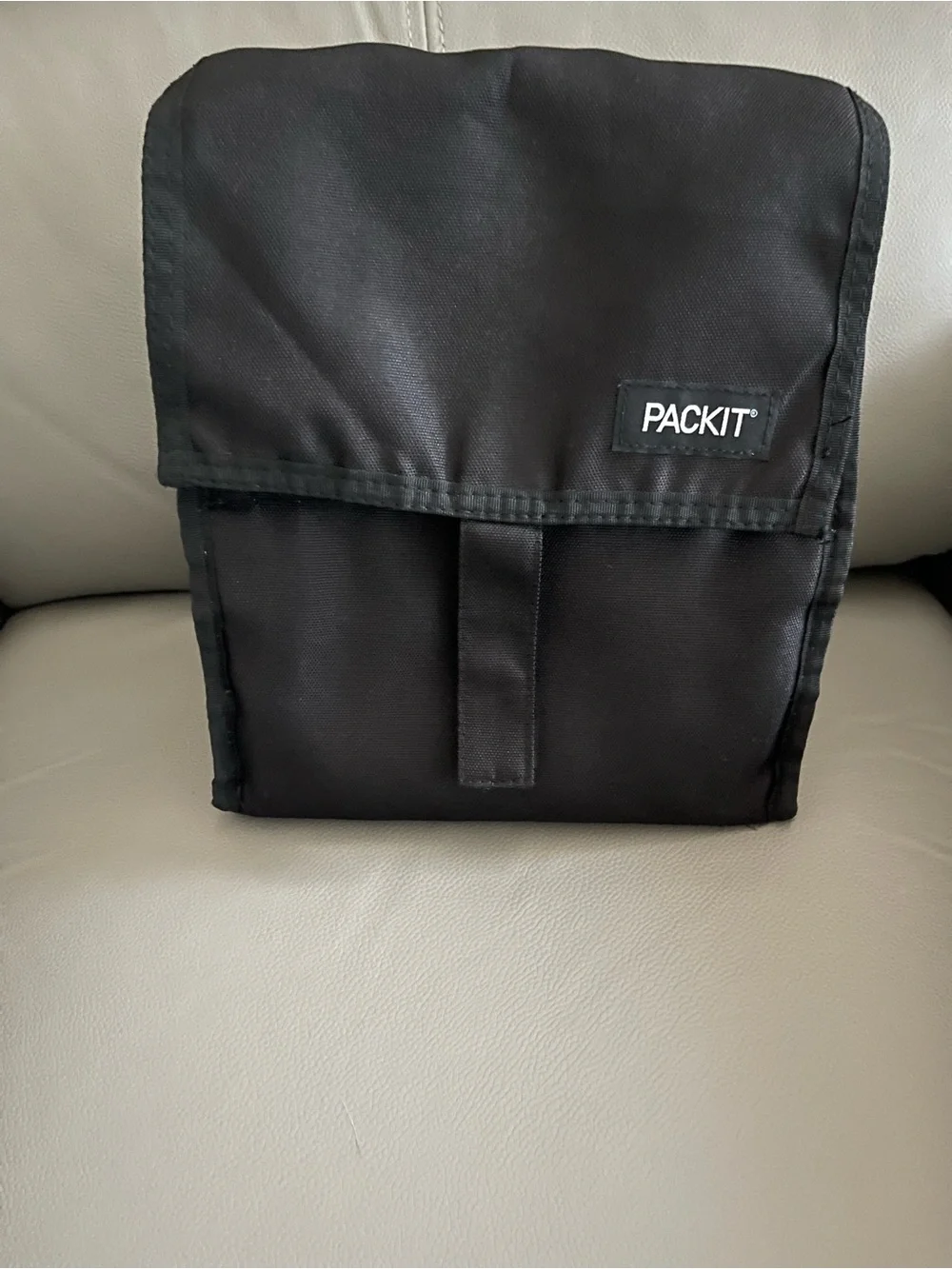 PackIt Black Freezable Lunch/Snack/Drink Cooler Bag